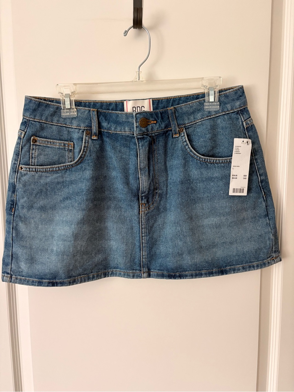 BDG Light Blue Denim Mini Skirt
